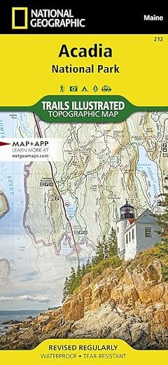 Acadia National Park Map (National Geographic Trails Illustrated Map, 212)