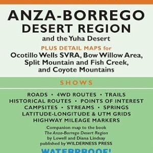 MAP Anza-Borrego Desert Region (Wilderness Maps)