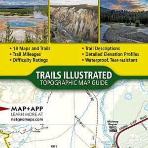 Yellowstone National Park Day Hikes Map (National Geographic Topographic Map Guide, 1705)